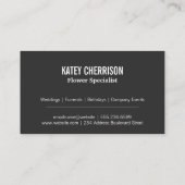 Bloemen en kattervlinders | Stripes Visitekaartje (Achterkant)