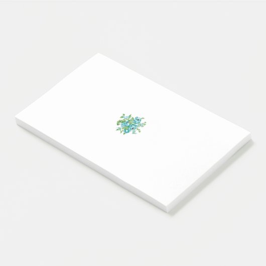 Bloemen en kleurrijke post-it notities | SCHATTIGE Post-it® Notes (Schuin)