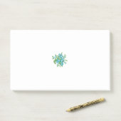 Bloemen en kleurrijke post-it notities | SCHATTIGE Post-it® Notes (Op bureau)