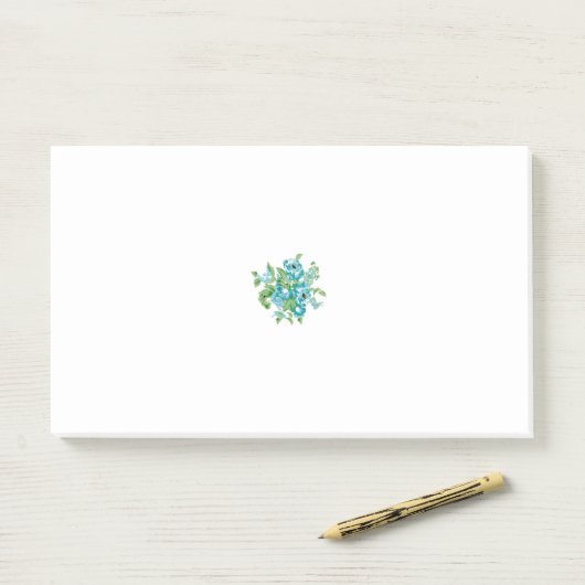 Bloemen en kleurrijke post-it notities | SCHATTIGE Post-it® Notes (Op bureau)