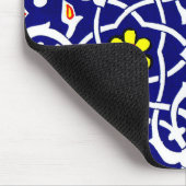 bloemen en knopen print muismat (Hoek)
