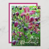 bloemen en knoppen Afstuderen Kaart (Voorkant / Achterkant)