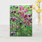 bloemen en knoppen Spring Photo Moederdag Kaart (Gele Bloem)