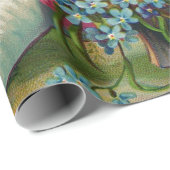  bloemen en koele Mode schotels Collage Cadeaupapier (Rol Hoek)