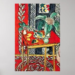 Bloemen en koffie poster