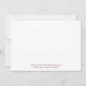 Bloemen en koninklijke koninklijke oogmerken aankondiging (Achterkant)