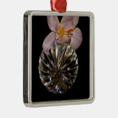 Bloemen en kristal metalen ornament (Rechts)