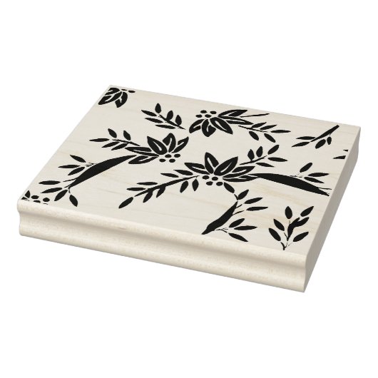 Bloemen en kunststempel van het bladpatroon rubberstempel (Stempel)