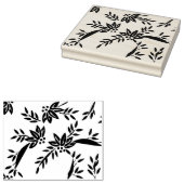 Bloemen en kunststempel van het bladpatroon rubberstempel (Gestempeld)
