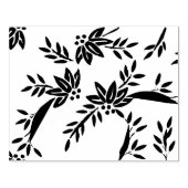 Bloemen en kunststempel van het bladpatroon rubberstempel (Afrduk)