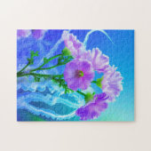 Bloemen en kwallennetels legpuzzel (Horizontaal)