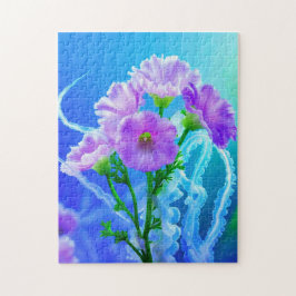 Bloemen en kwallennetels legpuzzel