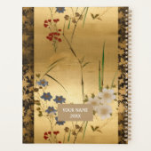 Bloemen en laat Chiyogami Planner (Achterkant)