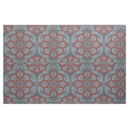 "Bloemen en lauweren", arabesque patroon, grijs, r Stof