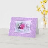 Bloemen en ledige noot Kaart  roze roze roze roze (Gele Bloem)