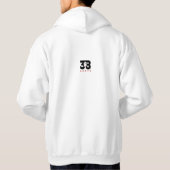 Bloemen en Letters Hoodie (Achterkant)