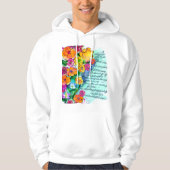 Bloemen en Letters Hoodie (Voorkant)