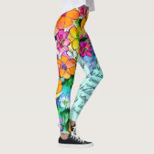 Bloemen en Letters Leggings (Rechts)