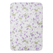 Bloemen en levende vogels badmat (Voorkant Verticaal)