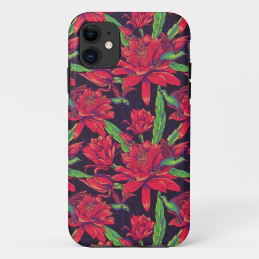 Bloemen en levende vogels Case-Mate iPhone case (Achterkant)