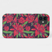 Bloemen en levende vogels Case-Mate iPhone case (Achterkant (horizontaal))