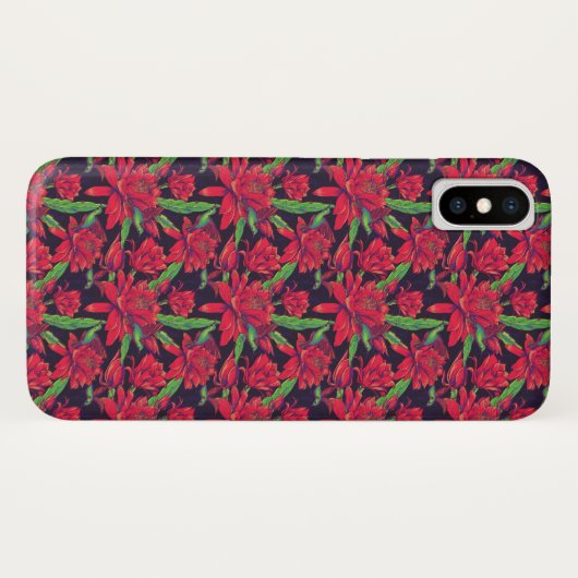 Bloemen en levende vogels Case-Mate iPhone case (Achterkant (horizontaal))