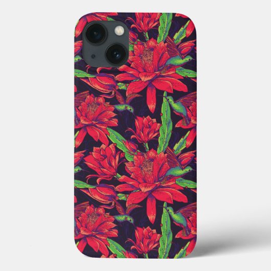 Bloemen en levende vogels Case-Mate iPhone case (Achterkant)