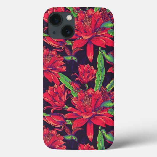Bloemen en levende vogels Case-Mate iPhone case (Achterkant)