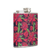 Bloemen en levende vogels heupfles (Rechts)