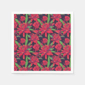 Bloemen en levende vogels servet (Voorkant)