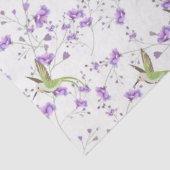 Bloemen en levende vogels tissuepapier (Detail)