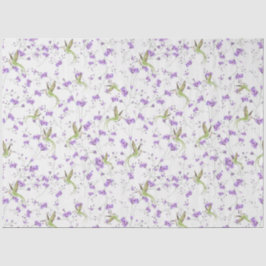 Bloemen en levende vogels tissuepapier