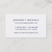 Bloemen en levende vogels visitekaartje (Achterkant)