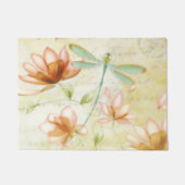 Bloemen en libel deurmat (Voorkant)