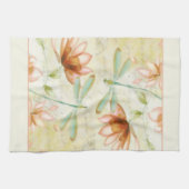 Bloemen en libel handdoek (Horizontaal)