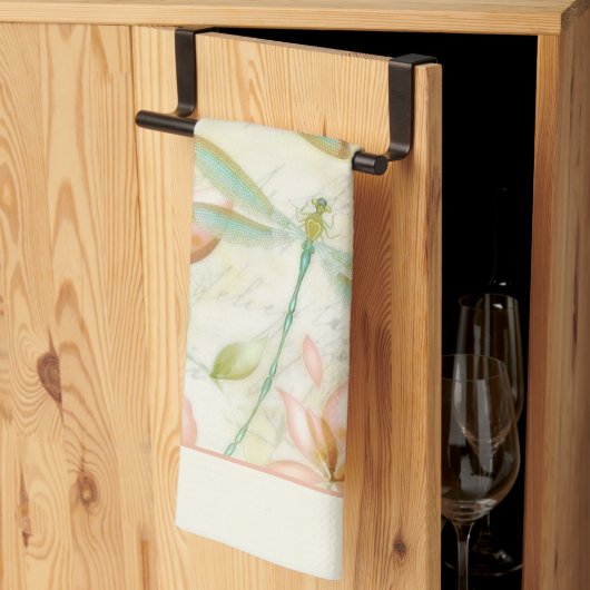 Bloemen en libel handdoek (Derde Gevouwen)