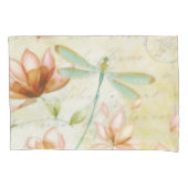 Bloemen en libellen kussensloop (Voorkant)