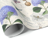 Bloemen en libellen  land cadeaupapier (Rol Hoek)