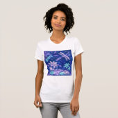 Bloemen en libellen T-shirt (Voorkant volledig)