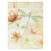 Bloemen en libellen tafelkleed (Voorkant)
