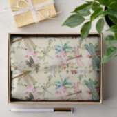 Bloemen en libellen tissuepapier (Geschenk)