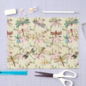 Bloemen en libellen tissuepapier (Craft)