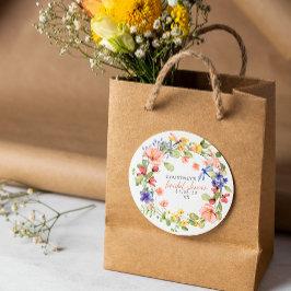 Bloemen en libellen, Vrijgezellenfeest Vierkante Sticker