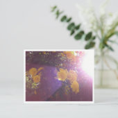 Bloemen en licht briefkaart (Staand voorkant)