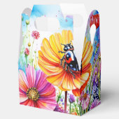 Bloemen en lieveheersbeestjes bedankdoosjes (Geopend)