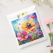 Bloemen en lieveheersbeestjes bedankzakje (Gezegeld)