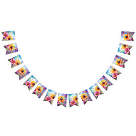 Bloemen en lieveheersbeestjes vlaggetjes