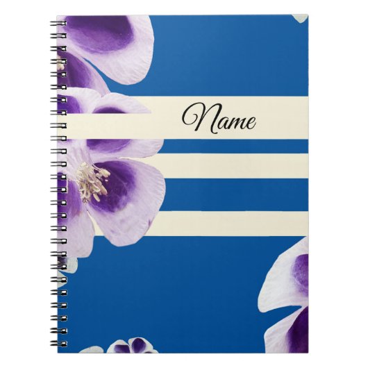 Bloemen en Lijnen Spiraal Notitieboek (Voorkant)