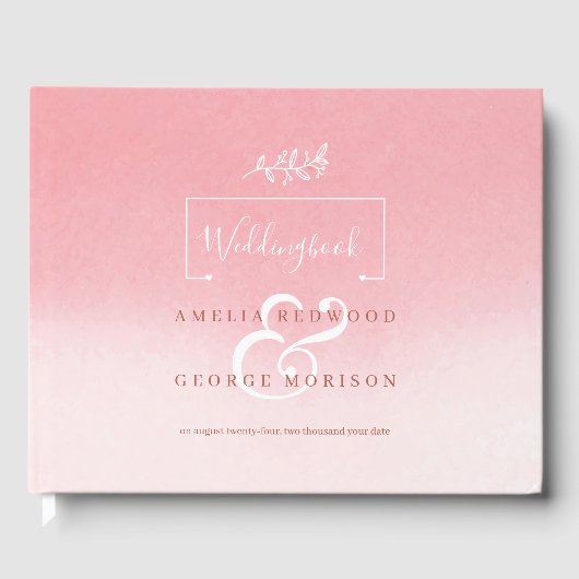 bloemen en Lijst met hart Gastenboek (Voorkant)