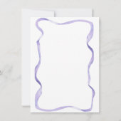 Bloemen en lint nummer 1e verjaardag kaart (Achterkant)